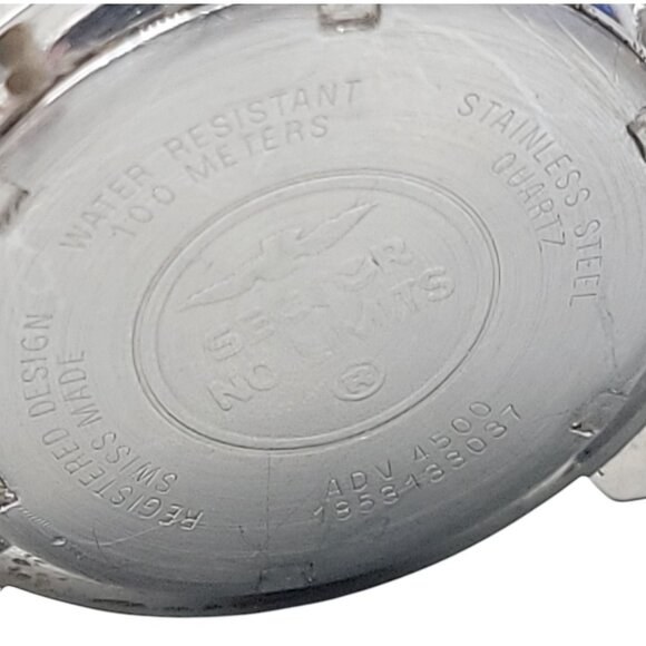 Sector Adv 4500 Mens Quartz Watch Vintage Diver 7" Two Tone Stainless Steel 38mm - Picture 10 of 15